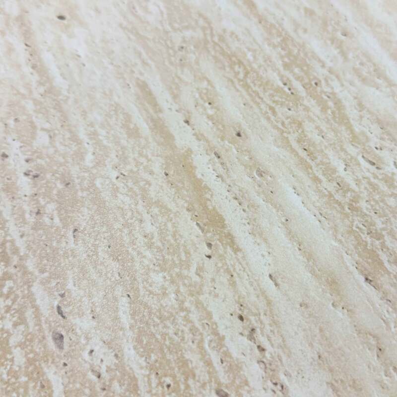 Mesa de centro efecto madera oscura redonda Ø70 x 45 cm