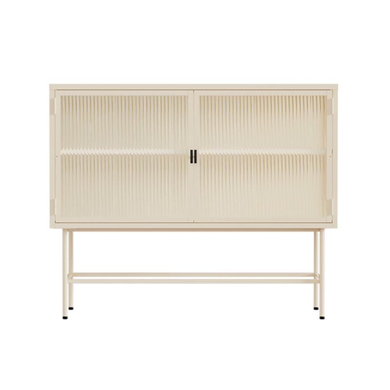 Aparador de metal y cristal 2 puertas 110 cm (2/8)