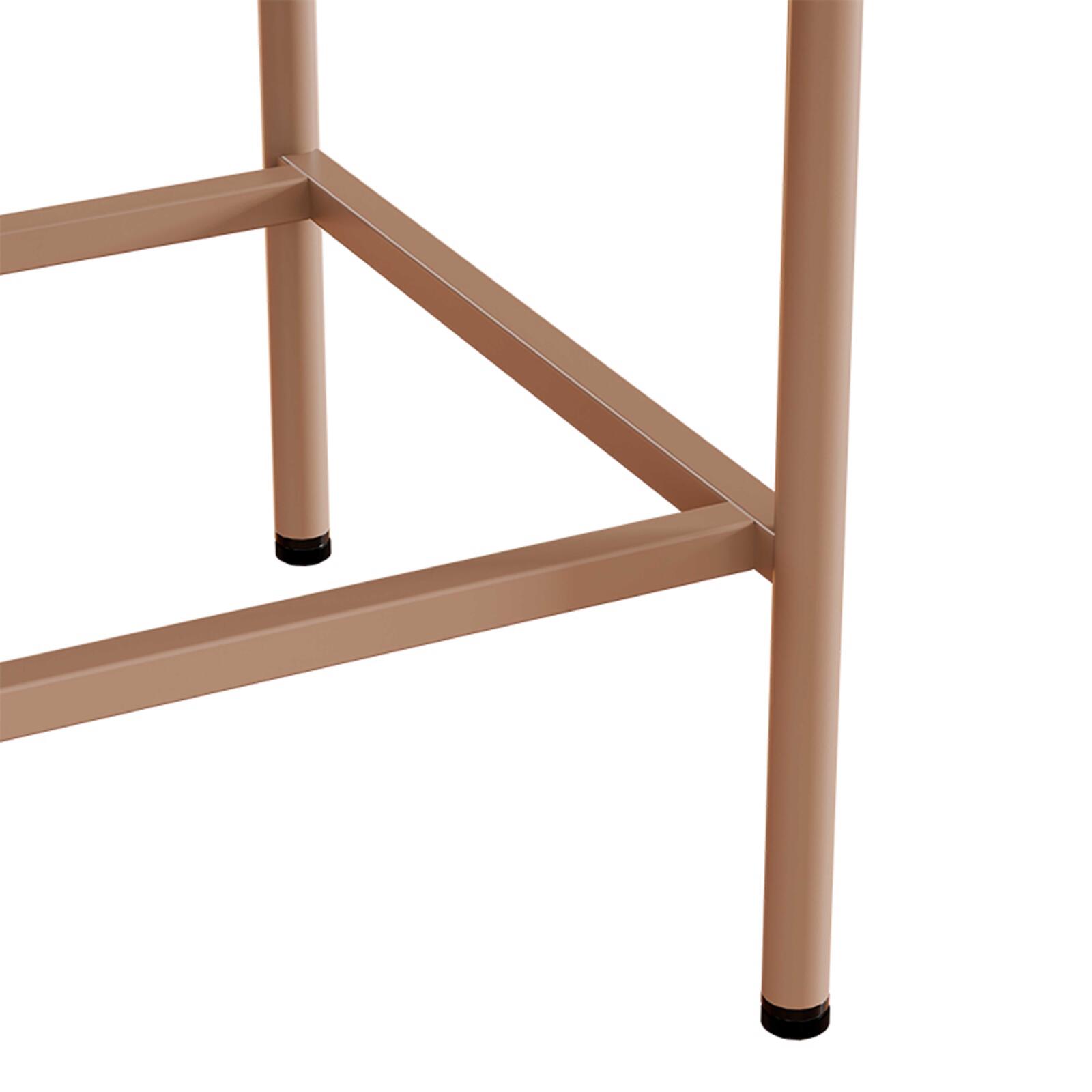 Aparador de metal y cristal 2 puertas 110 cm