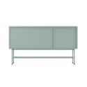 Aparador de metal y cristal 3 puertas 120 cm