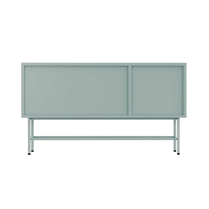 Aparador de metal y cristal 3 puertas 120 cm