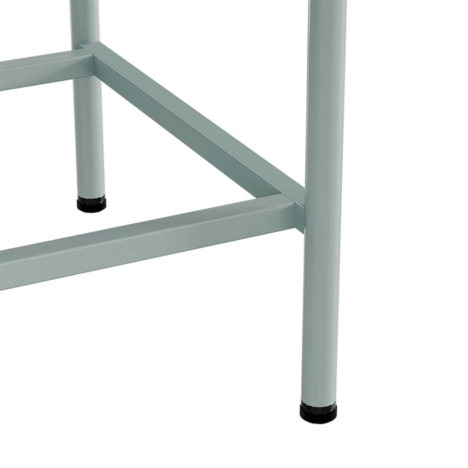 Aparador de metal y cristal 3 puertas 120 cm