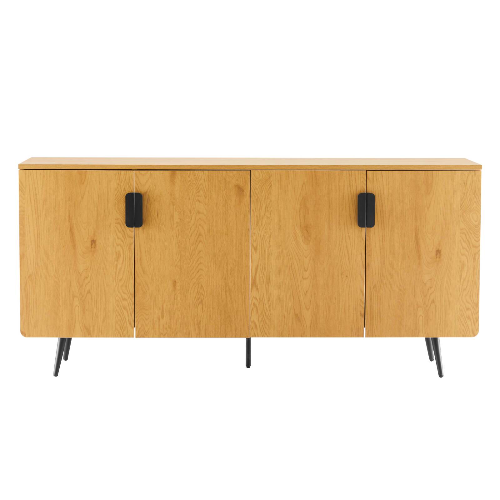 Aparador efecto madera 4 puertas 160 cm