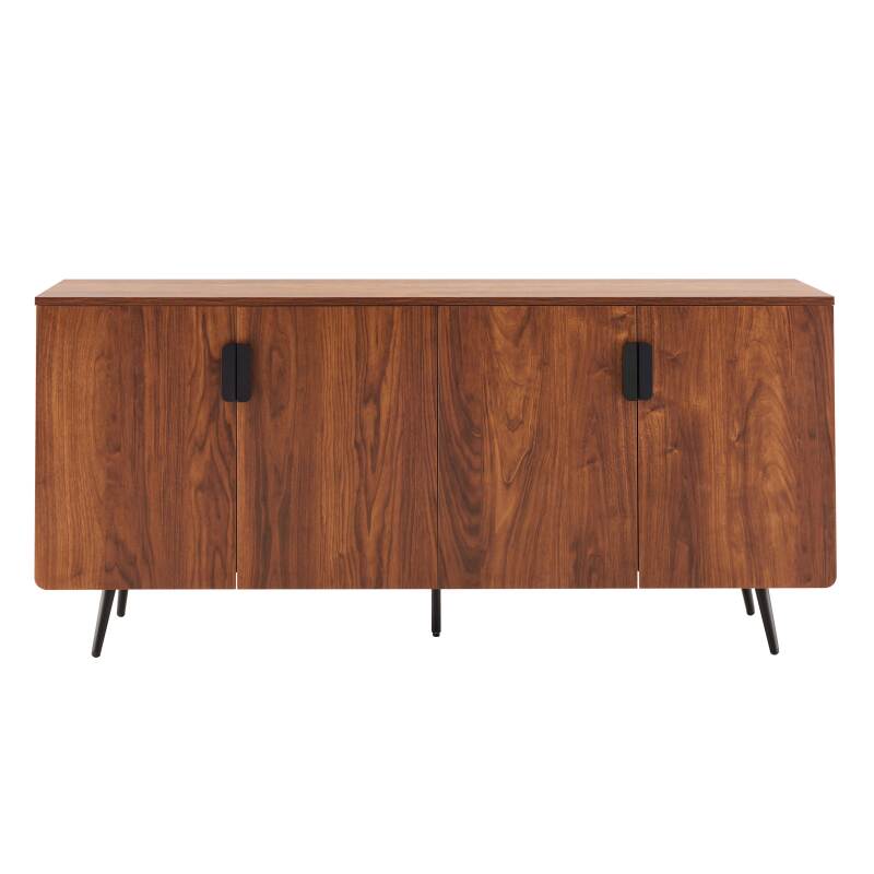 Aparador efecto madera 4 puertas 160 cm (3/7)