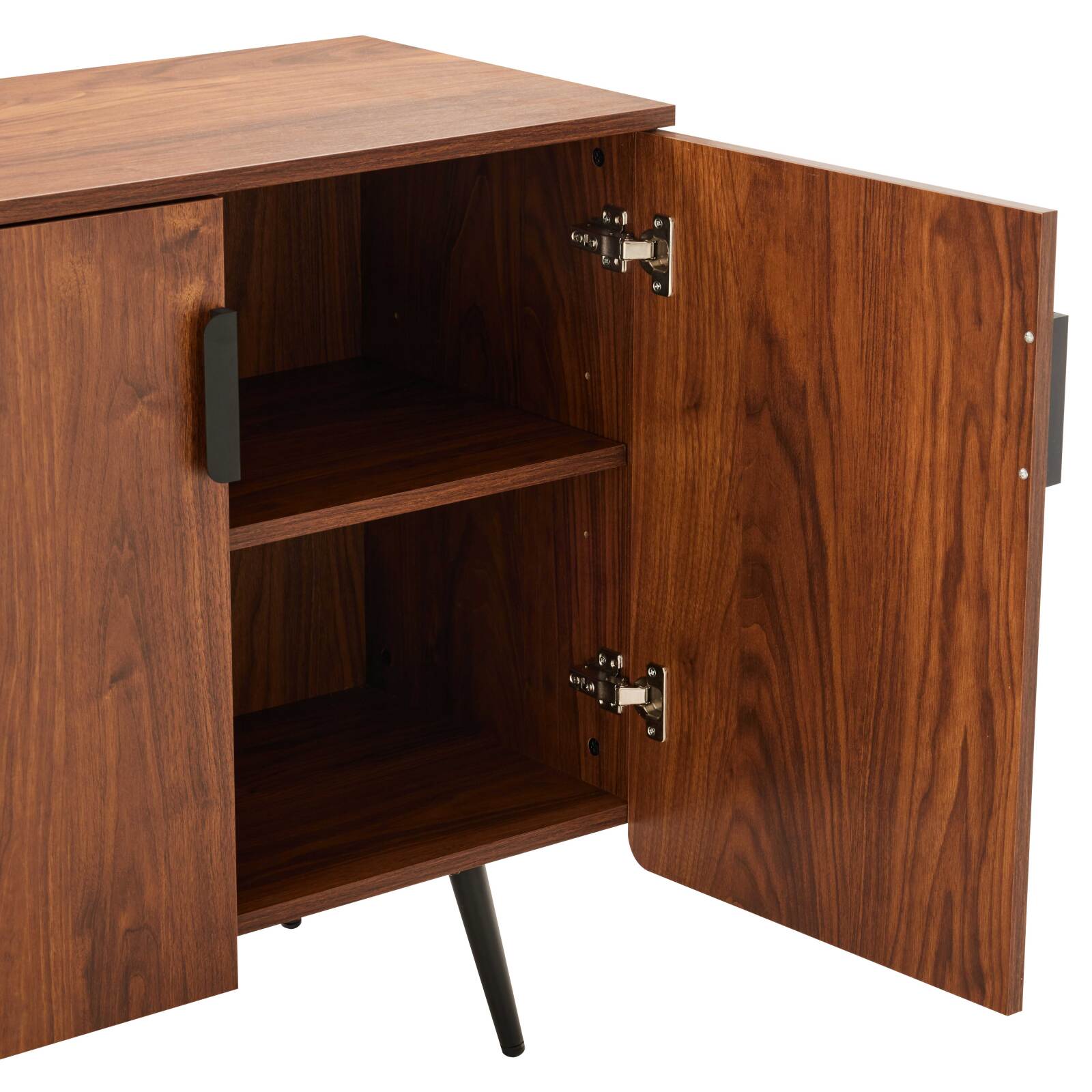 Aparador efecto madera 4 puertas 160 cm