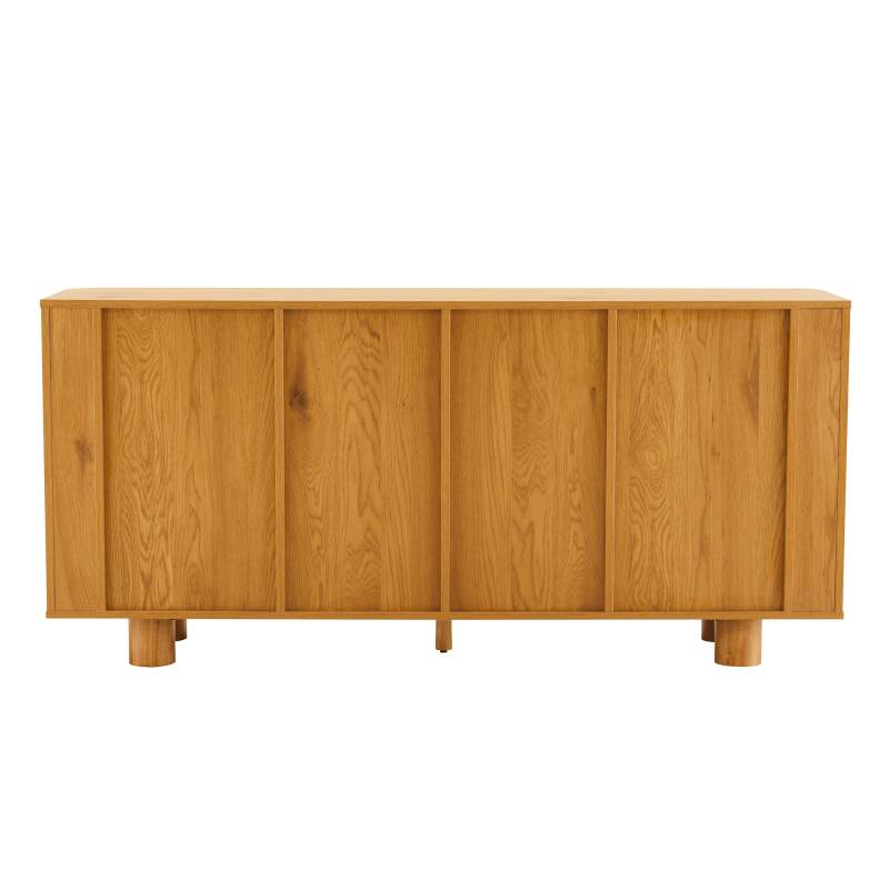 Aparador efecto madera 4 puertas 160 cm