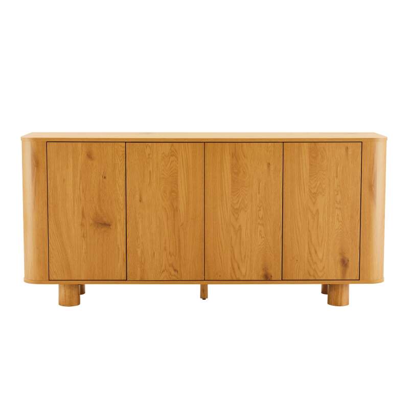 Aparador efecto madera 4 puertas 160 cm