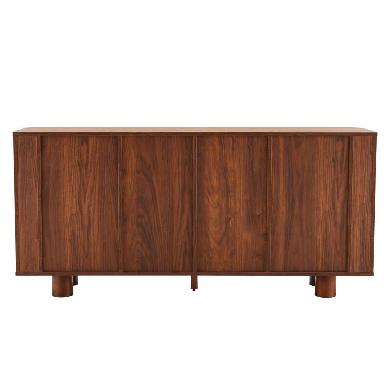 Aparador efecto madera 4 puertas 160 cm (2/6)