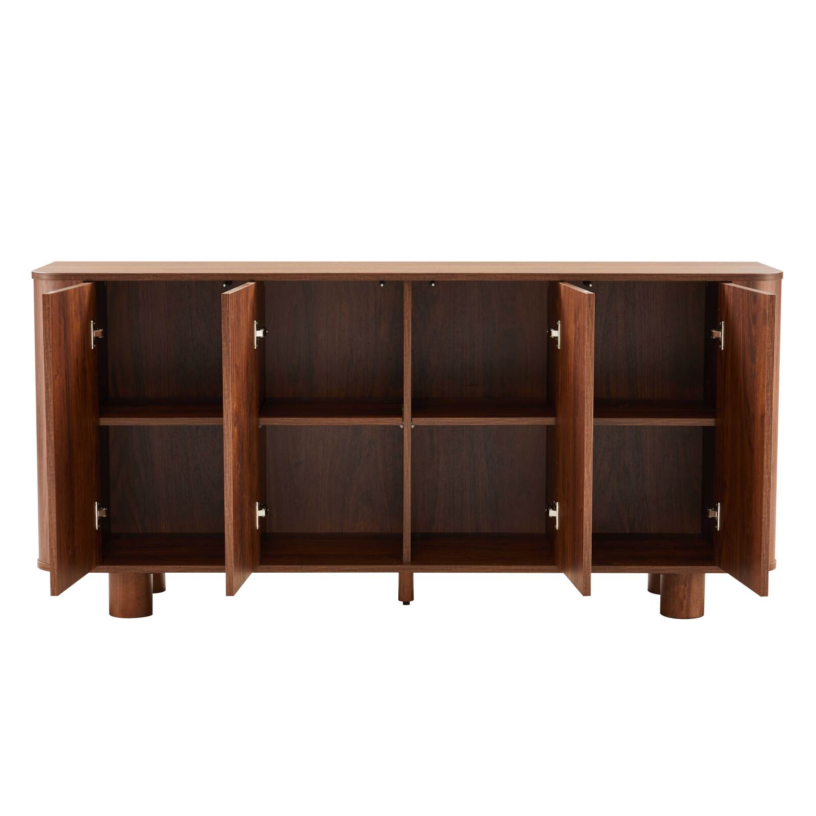 Aparador efecto madera 4 puertas 160 cm