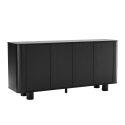 Aparador efecto madera 4 puertas 160 cm