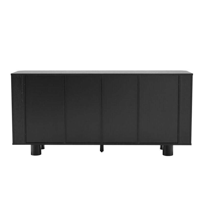 Aparador efecto madera 4 puertas 160 cm (2/7)