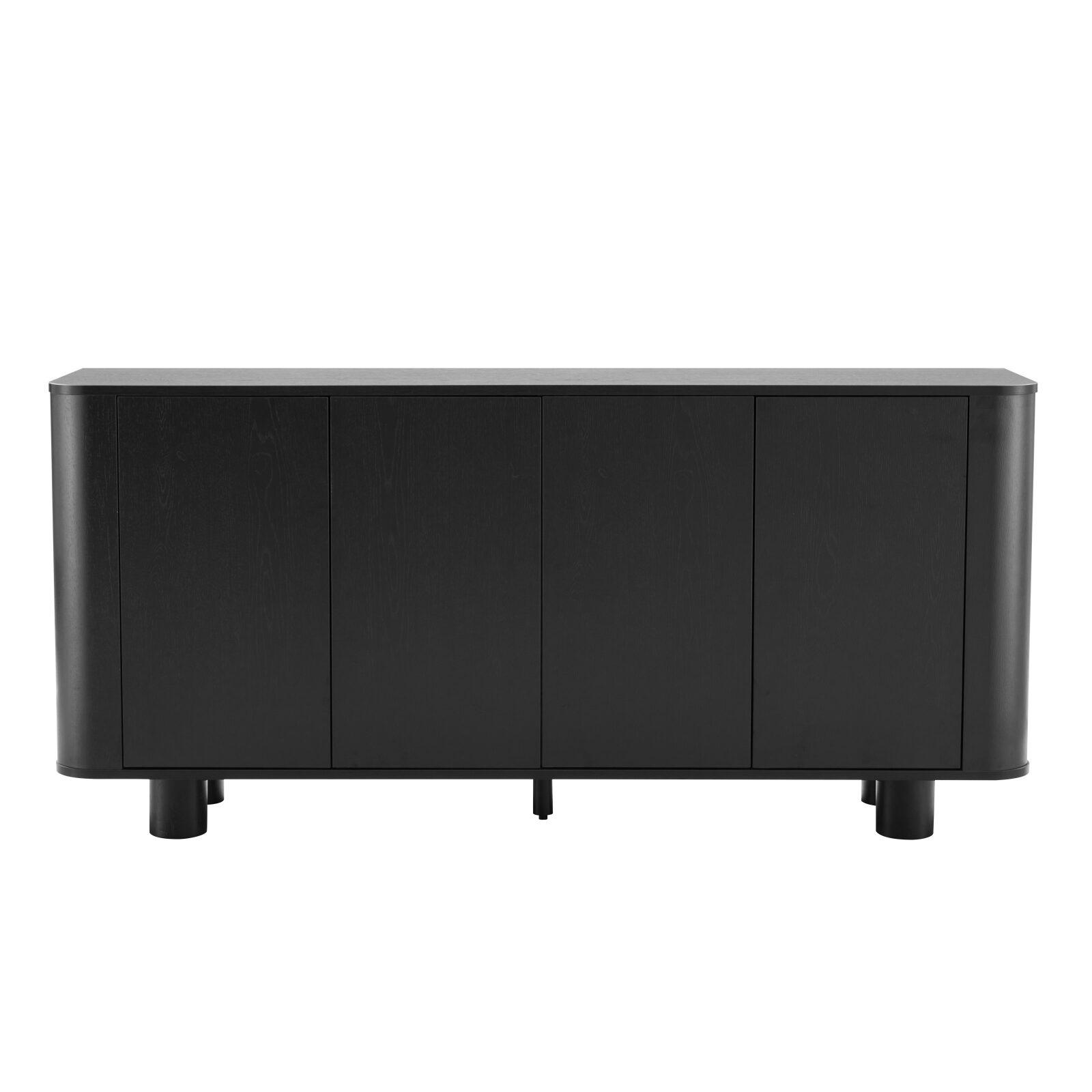 Aparador efecto madera 4 puertas 160 cm