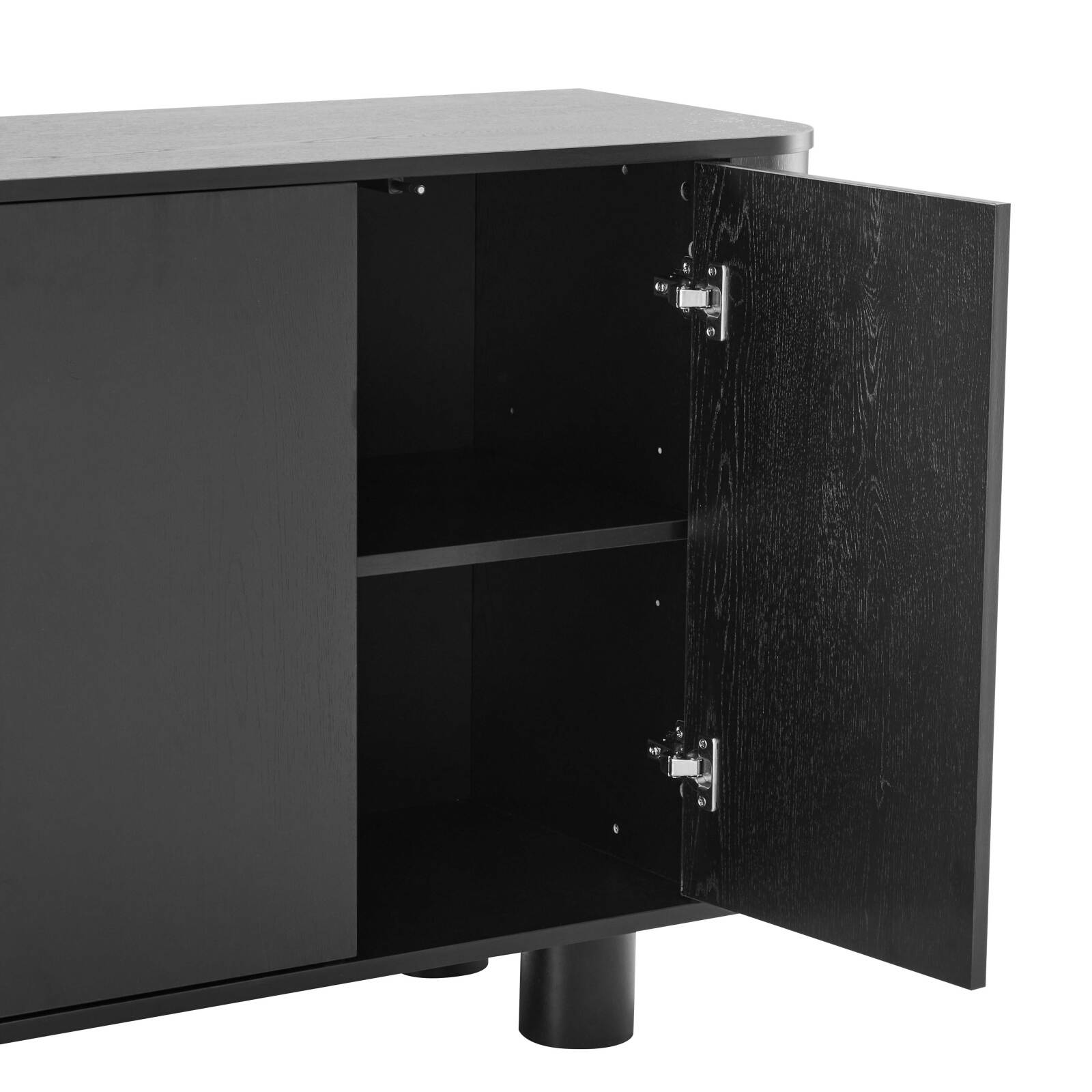 Aparador efecto madera 4 puertas 160 cm