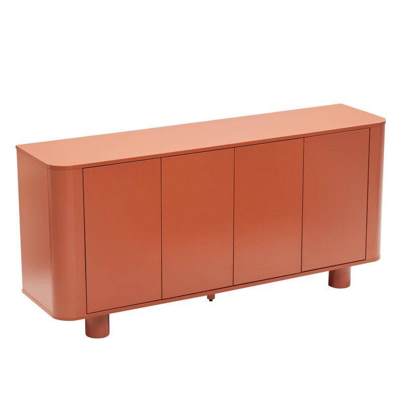 Aparador naranja 4 puertas 160 cm