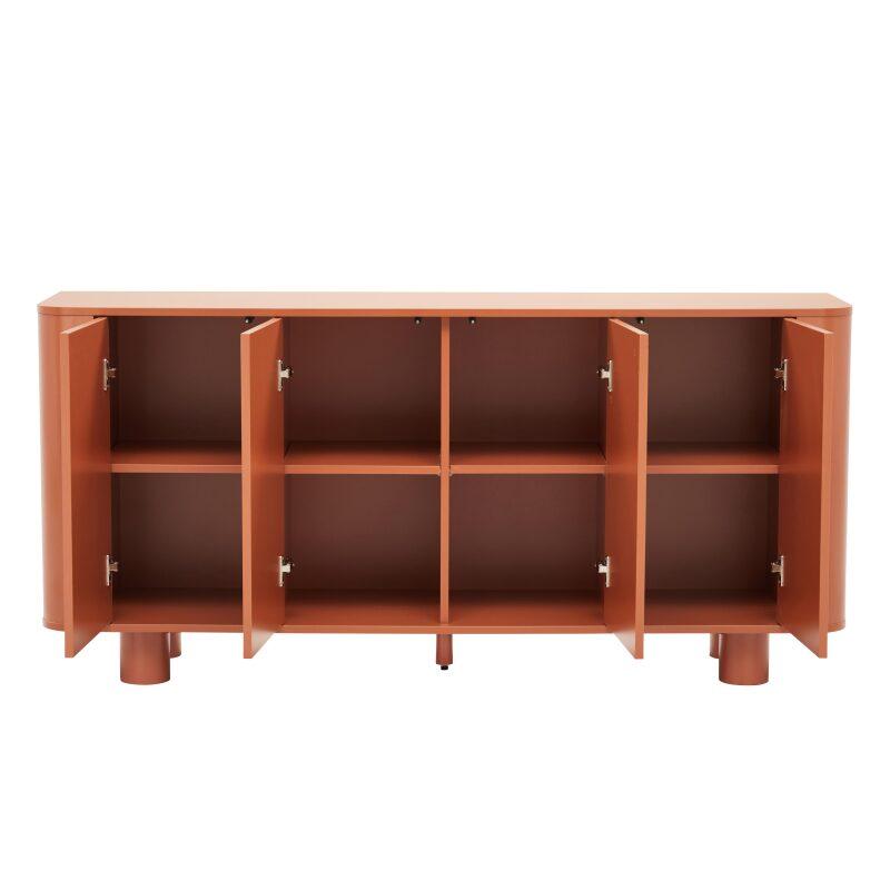 Aparador naranja 4 puertas 160 cm