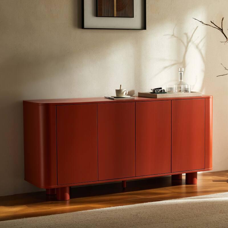 Aparador naranja 4 puertas 160 cm