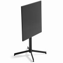 Mesa cuadrada con tablero plegable 70 x 70 cm y 2 sillas de metal