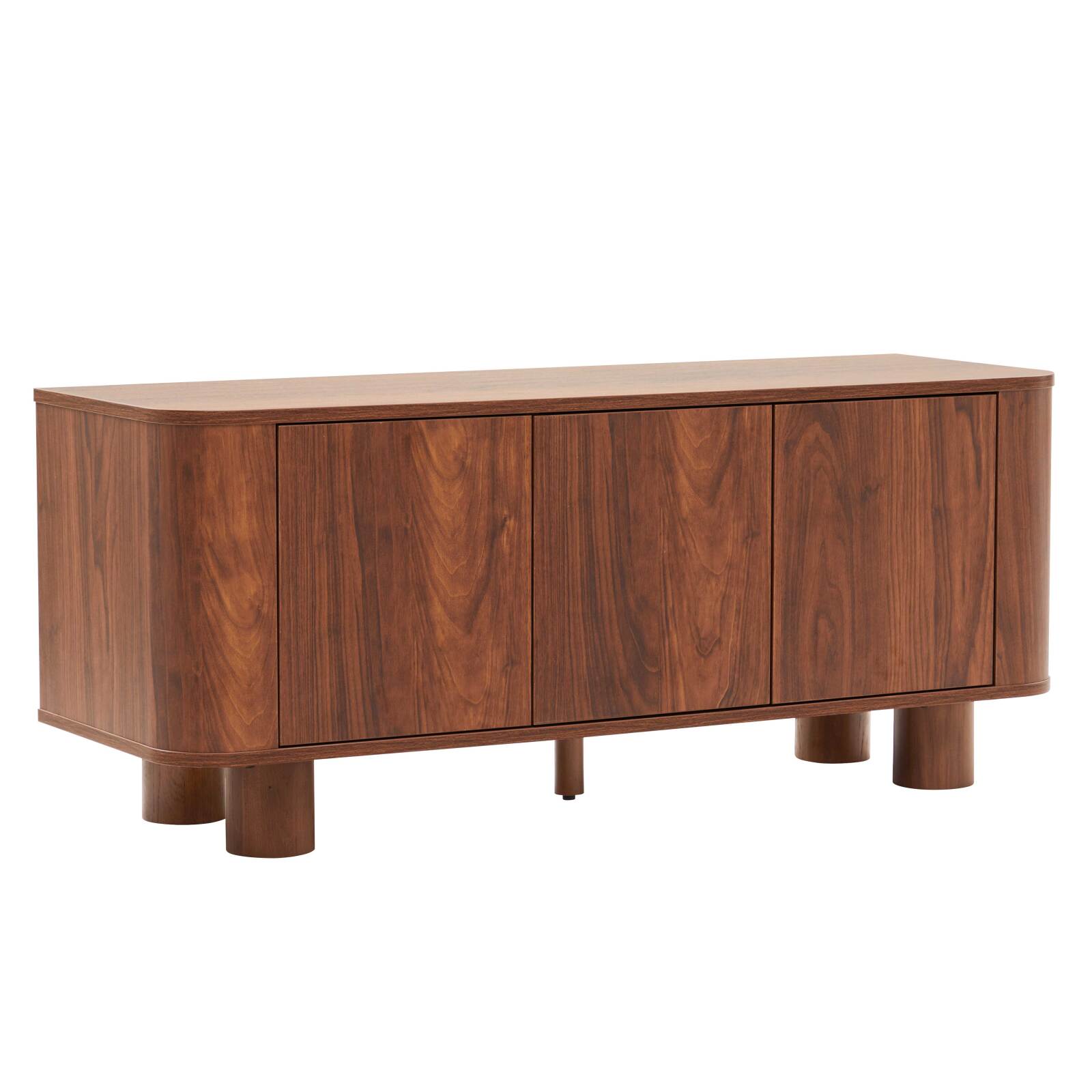 Mueble TV efecto madera 120 cm estilo escandinavo