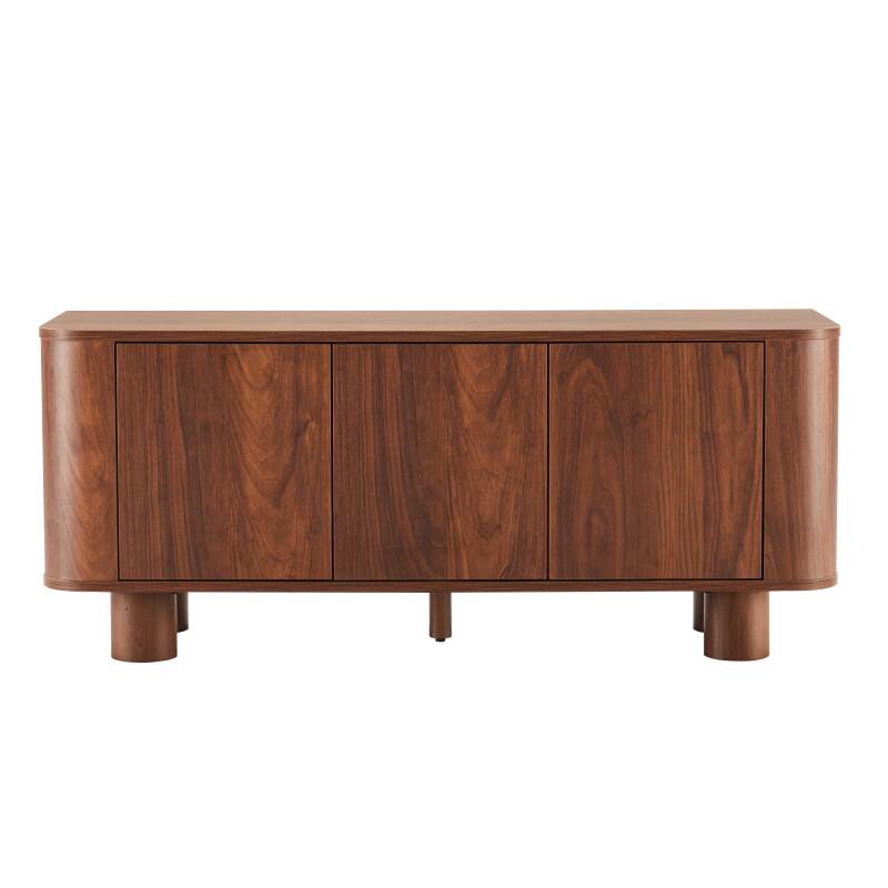 Mueble TV efecto madera 120 cm estilo escandinavo (4/8)