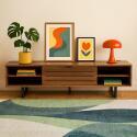 Mueble TV 160 cm efecto madera industrial