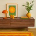 Mueble TV 160 cm efecto madera industrial