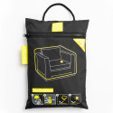 Funda para sillón de jardín negro 75 x 75 x 60 cm