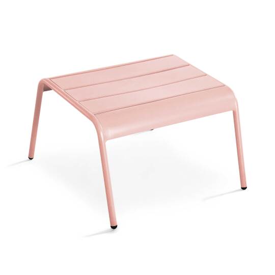 Reposapiés de jardín o mesa auxiliar de metal resistente | Oviala