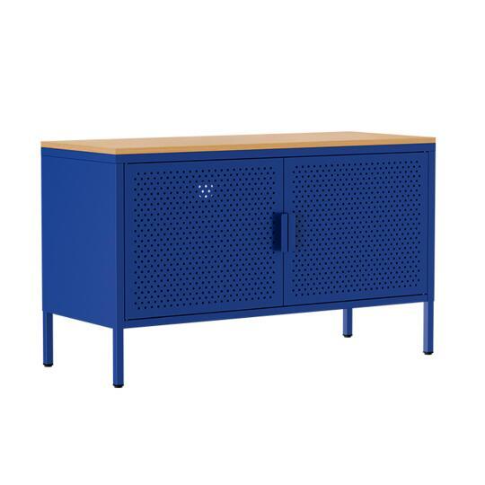 Aparador de metal 2 puertas 100 cm | Oviala