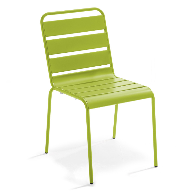 Mesa cuadrada con tablero plegable 70 x 70 cm y 2 sillas de metal