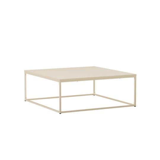 Mesa de centro de metal cuadrada 120x40 cm | Oviala