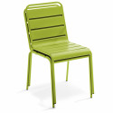 Mesa cuadrada con tablero plegable 70 x 70 cm y 2 sillas de metal
