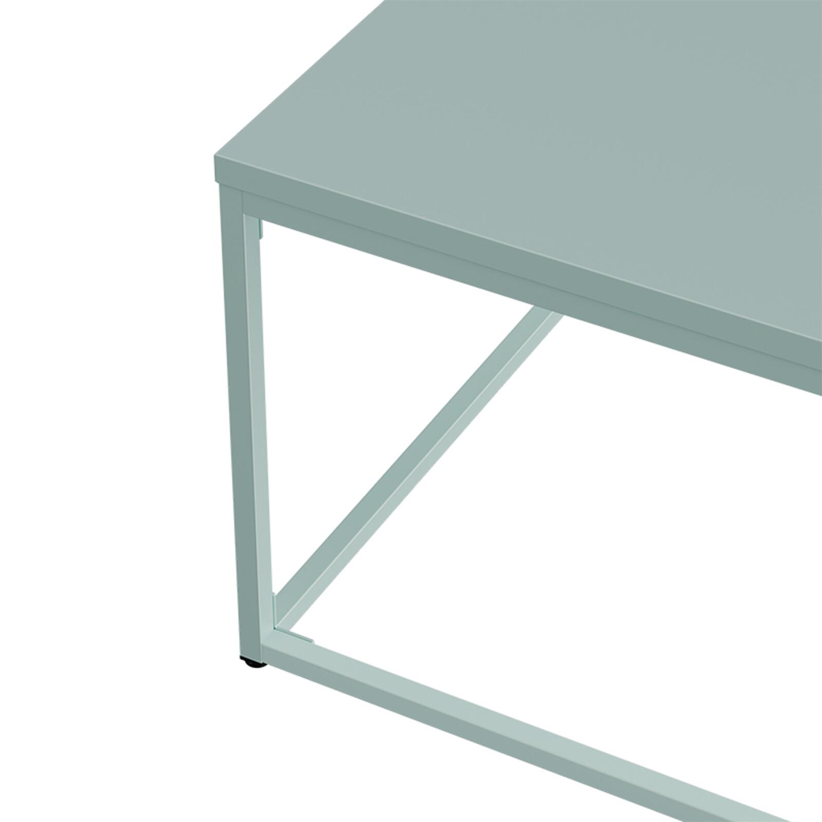 Mesa de centro de metal cuadrada 120x40 cm