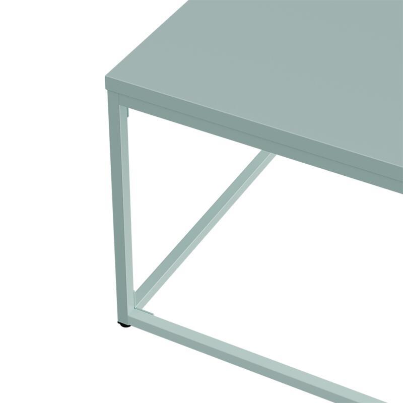 Mesa de centro de metal cuadrada 120x40 cm (5/8)