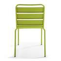 Mesa cuadrada con tablero plegable 70 x 70 cm y 2 sillas de metal