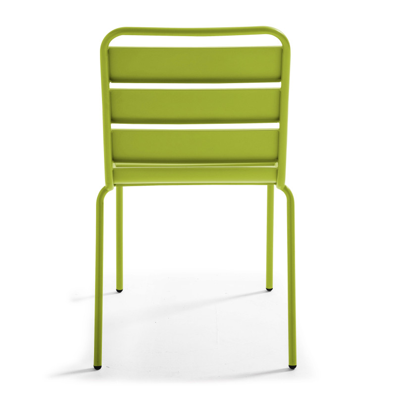 Mesa cuadrada con tablero plegable 70 x 70 cm y 2 sillas de metal