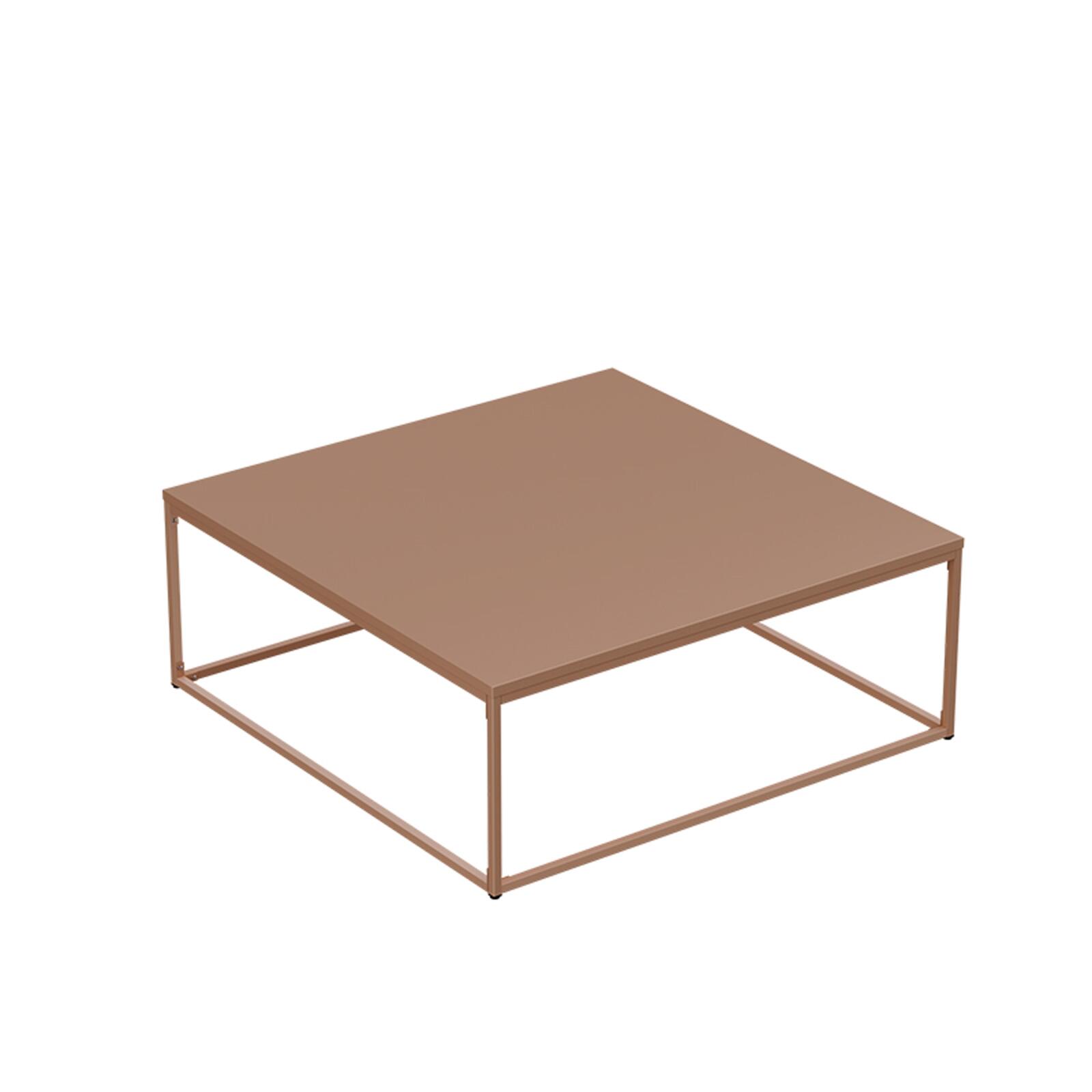 Mesa de centro de metal cuadrada 120x40 cm