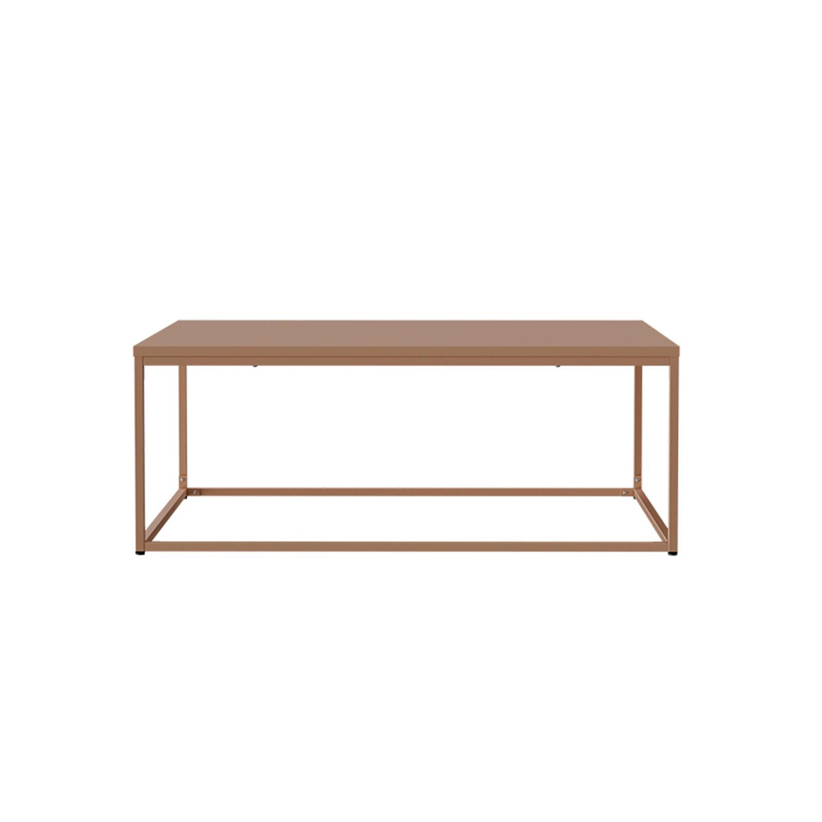 Mesa de centro de metal cuadrada 120x40 cm