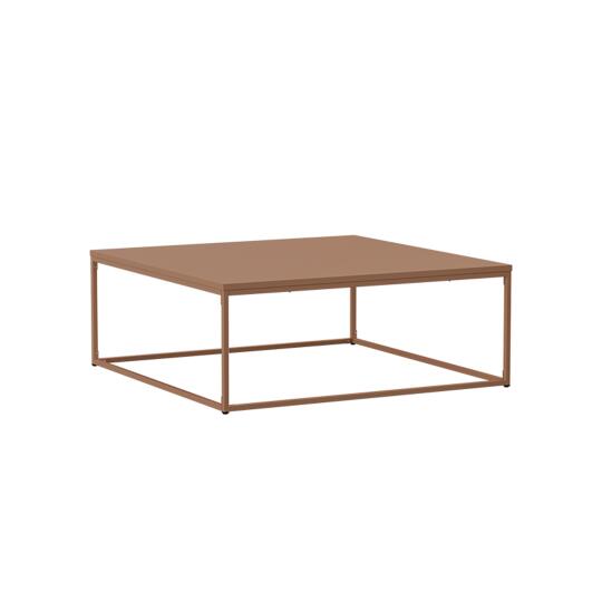 Mesa de centro de metal cuadrada 120x40 cm | Oviala