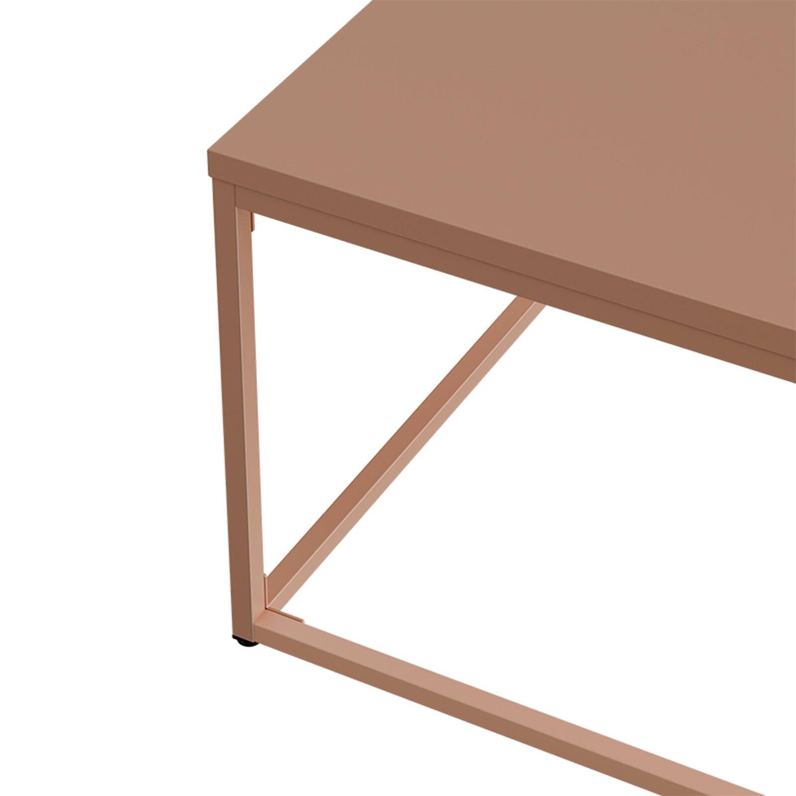 Mesa de centro de metal cuadrada 120x40 cm