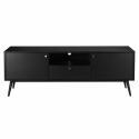 Mueble de TV efecto madera clara y blanco de 150 cm escandinavo