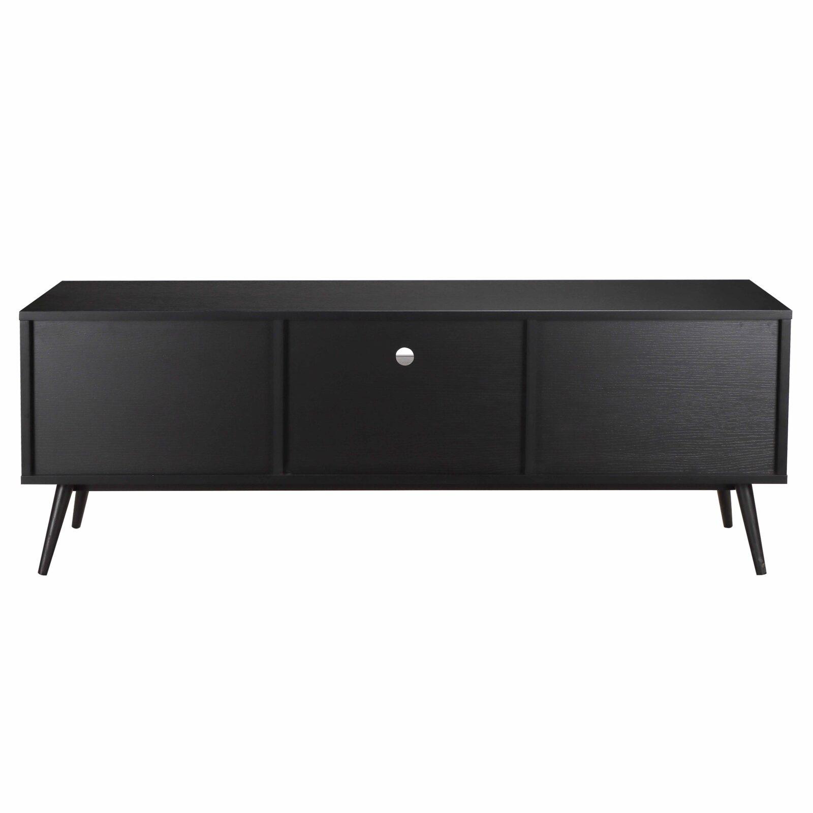 Mueble de TV efecto madera negra de 150 cm design