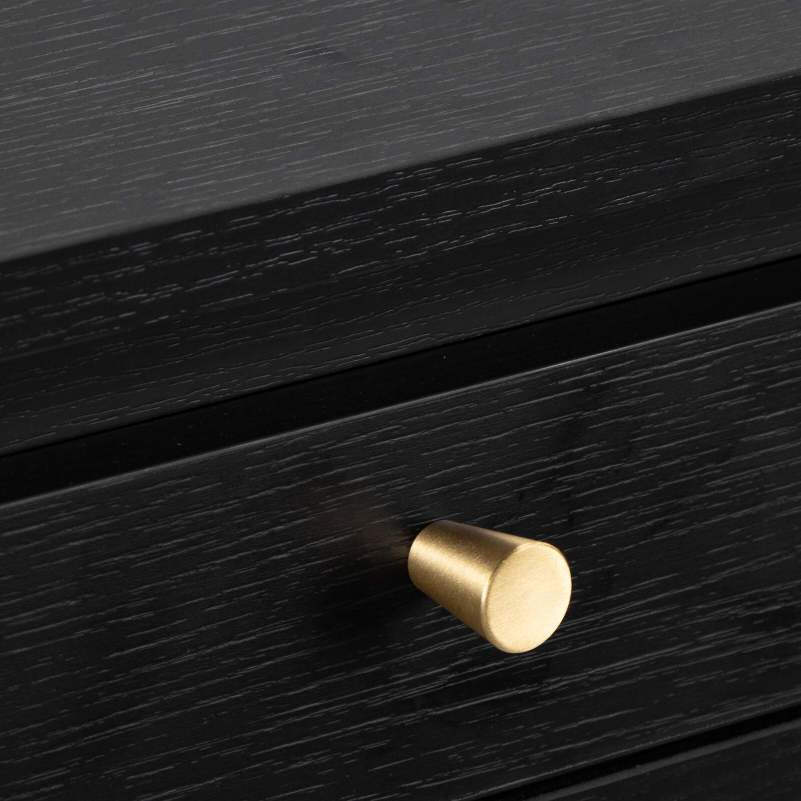 Mueble de TV efecto madera negra de 150 cm design