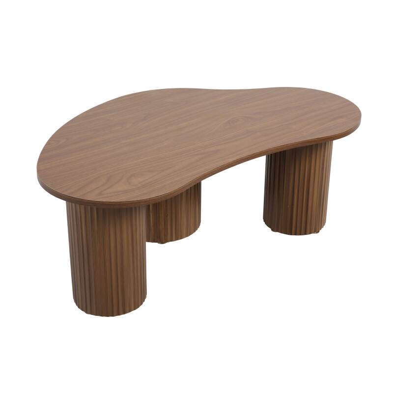 Mesa de centro de diseño con forma orgánica 100x60 cm