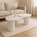 Mesa de centro de diseño con forma orgánica 100x60 cm