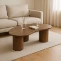 Mesa de centro de diseño con forma orgánica 100x60 cm