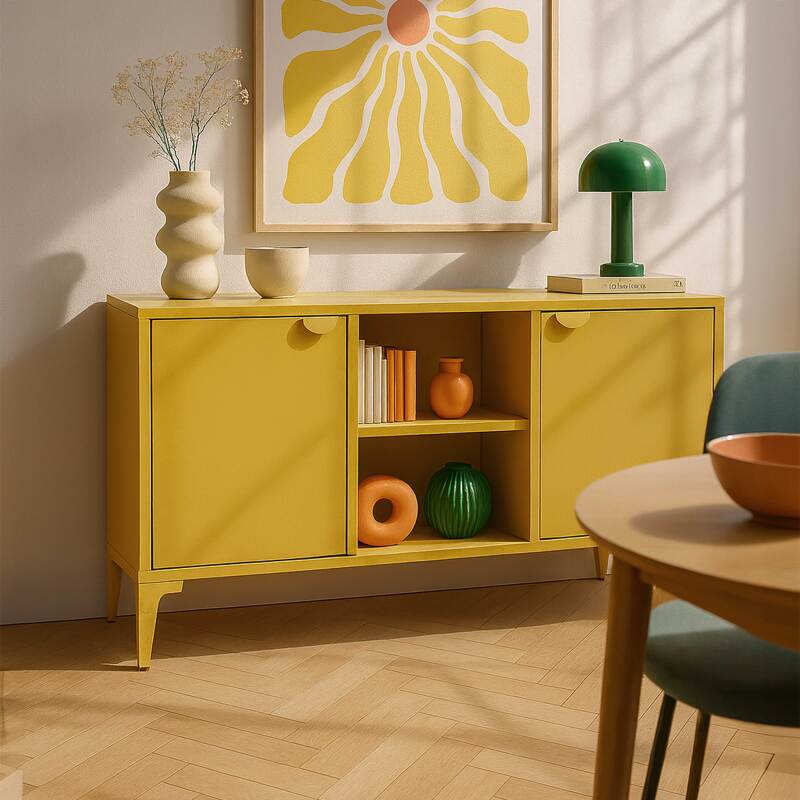 Aparador de metal 2 puertas 120 cm