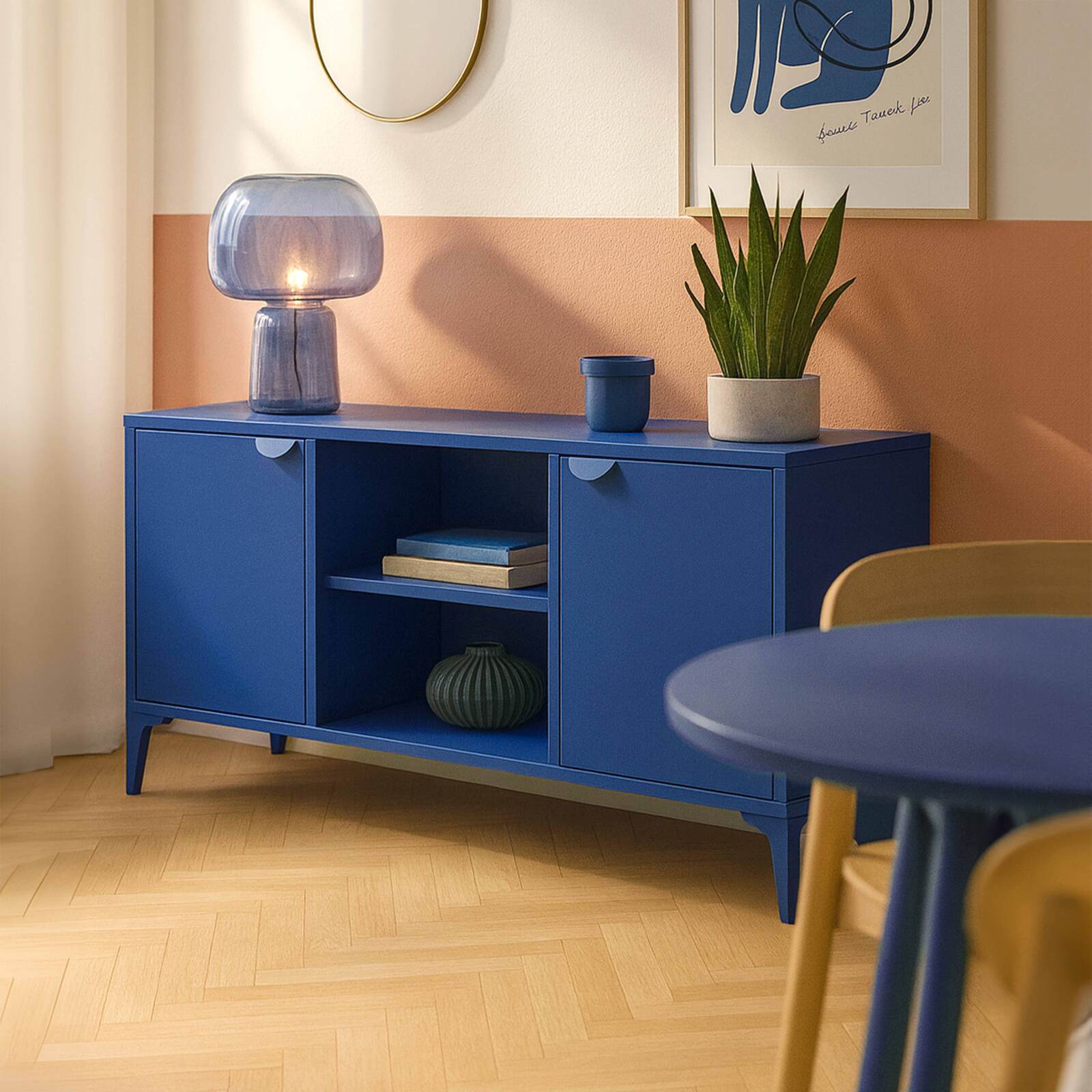 Aparador de metal 2 puertas 120 cm