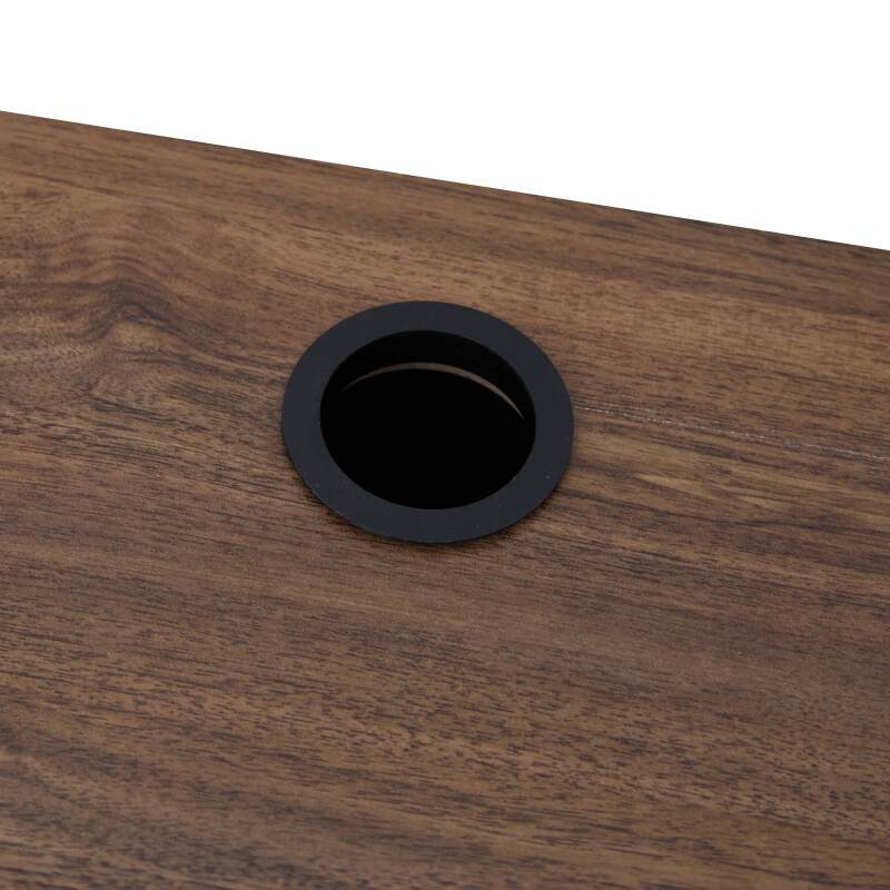 Mueble de TV suspendido efecto madera 120 cm estilo industrial