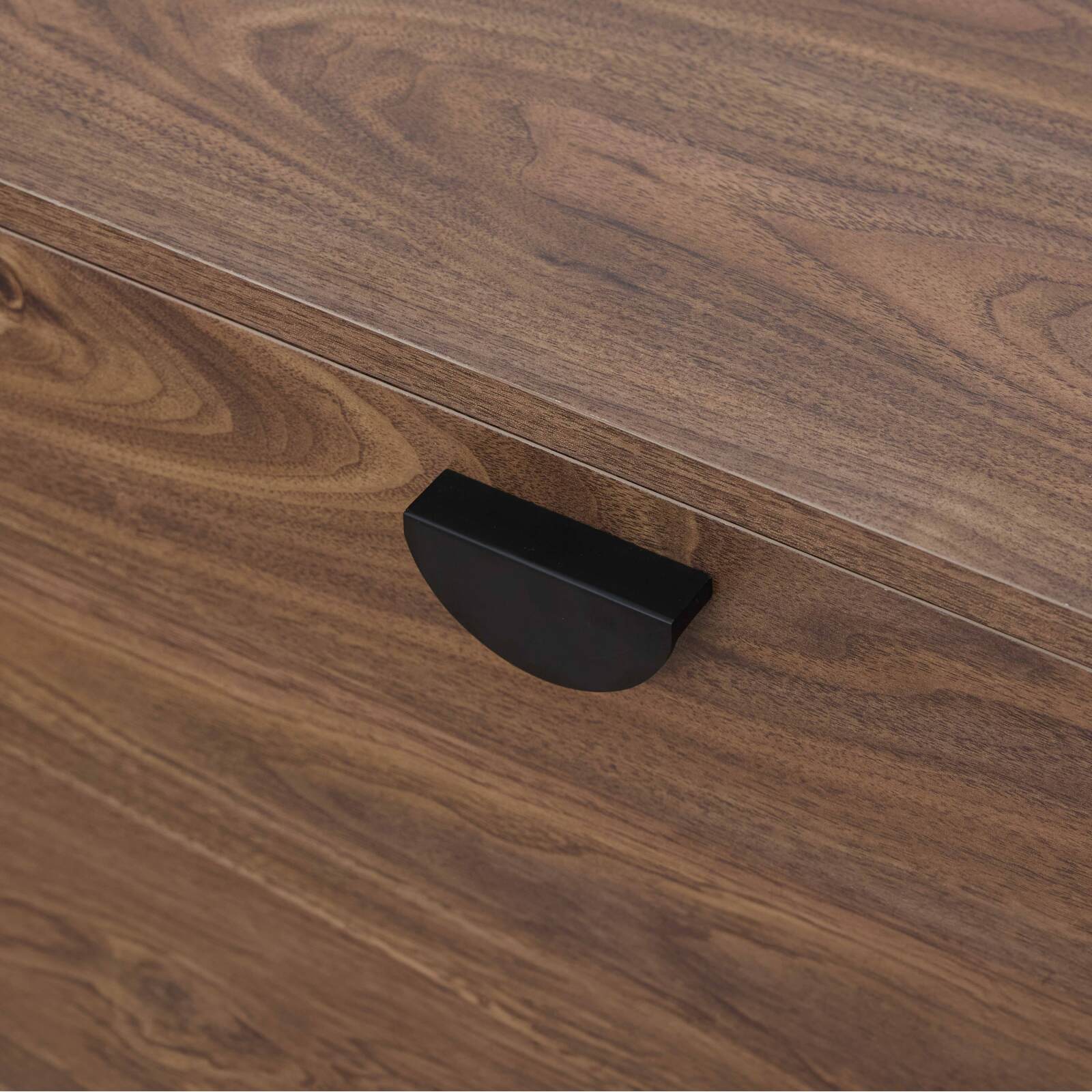 Mueble de TV suspendido efecto madera 120 cm estilo industrial