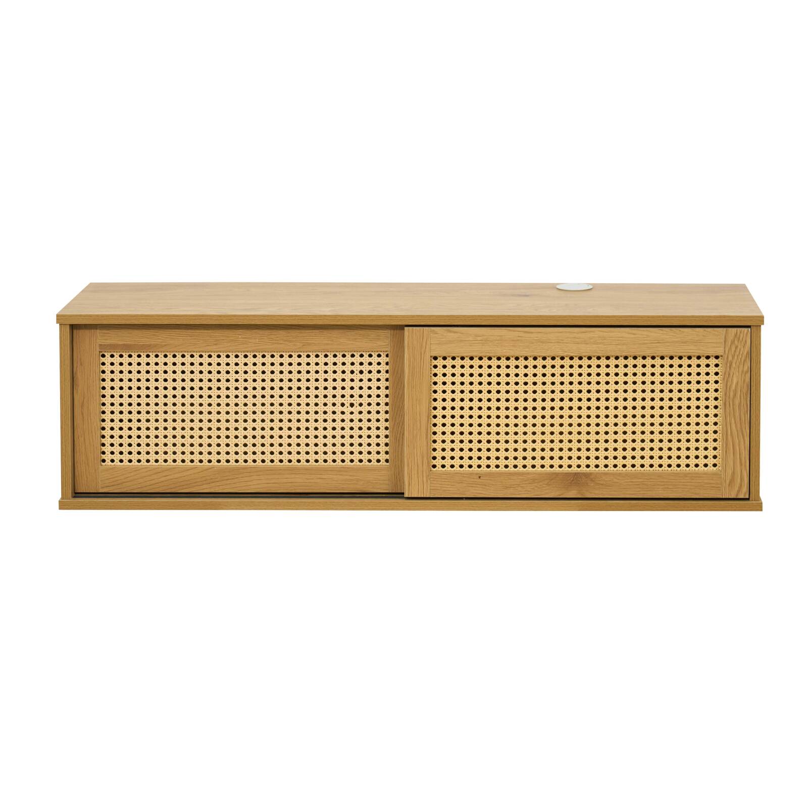 Mueble TV suspendido efecto madera 108 cm estilo bohemio